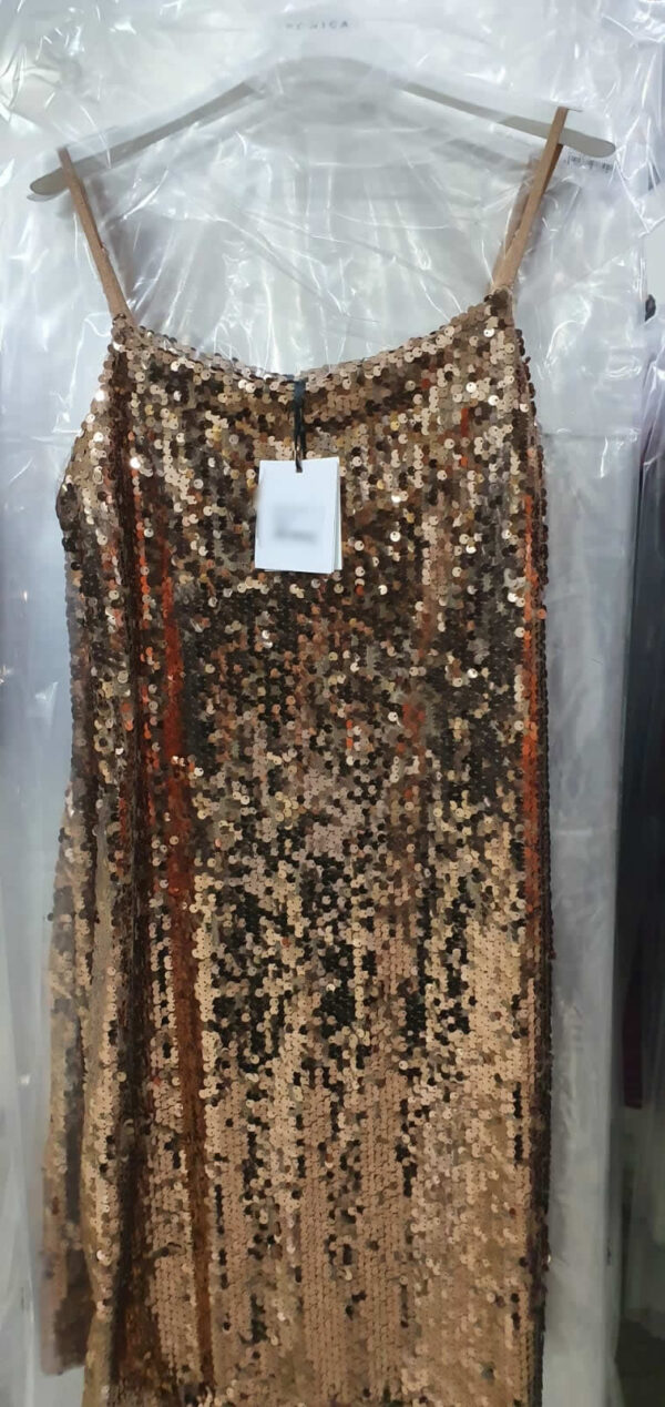 Vestitino paillettes oro